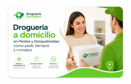 Droguería a domicilio en Pereira y Dosquebradas: cómo pedir, tiempos y consejos