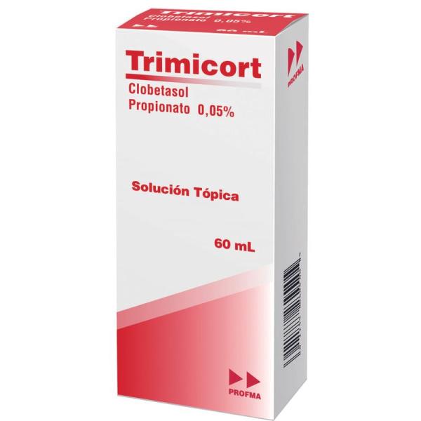 Trimicort Solución Tópica X 60 Ml ( Clobetasol Propionato 0.05% )
