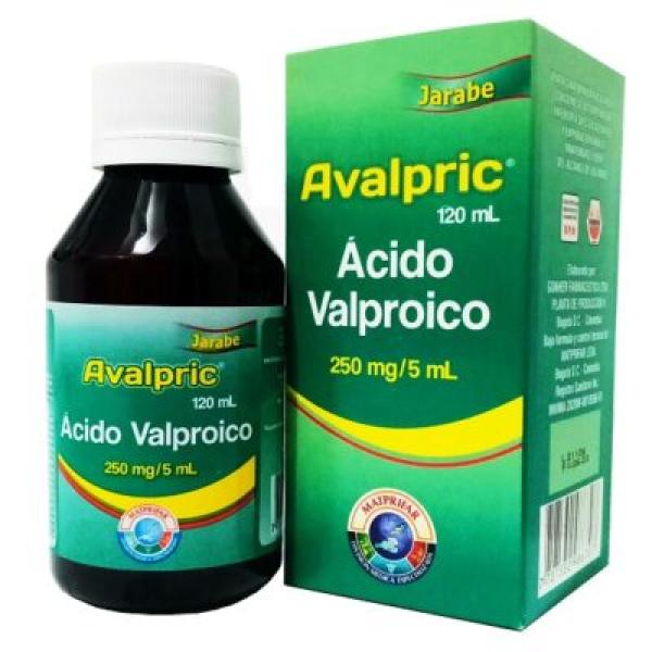 Ácido Valproico 250 Mg/5 Ml Jarabe Frasco X 120 Ml ( Avalpric )