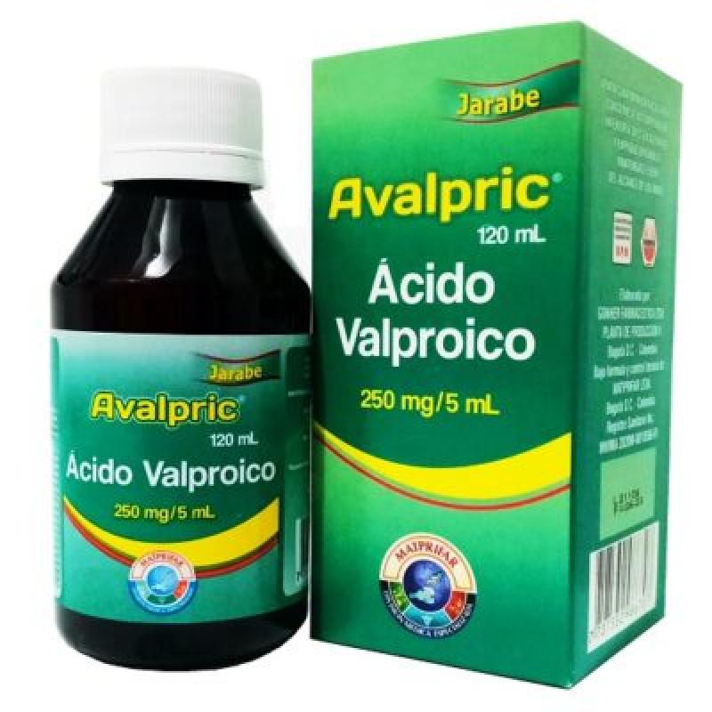Ácido Valproico 250 Mg/5 Ml Jarabe Frasco X 120 Ml ( Avalpric )