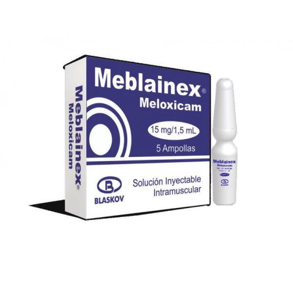 Meblainex 15 Mg/1.5 Ml Solución Inyectable Caja X 5 Ampollas ( Meloxican)