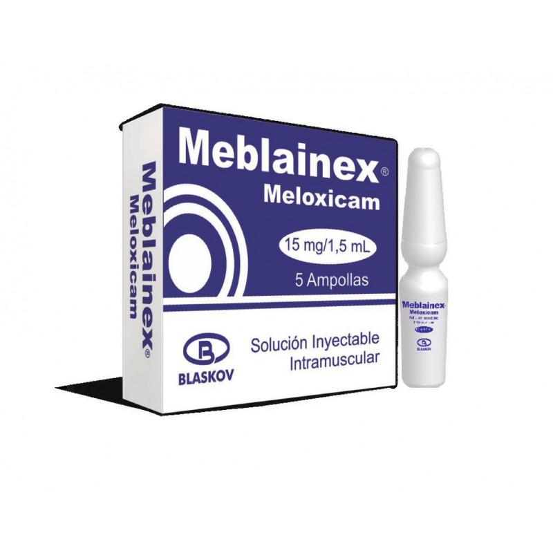 Meblainex 15 Mg/1.5 Ml Solución Inyectable Caja X 5 Ampollas ( Meloxican)
