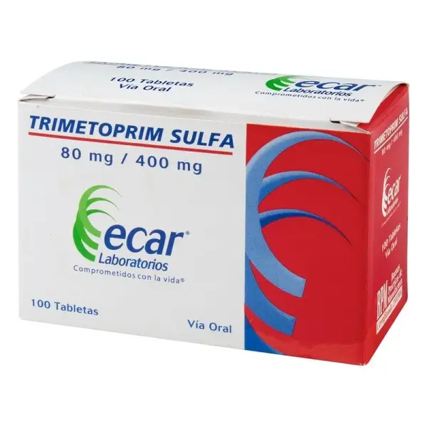 Trimetropim Sulfa 80 Mg /400 Mg Tabletas Caja X 100