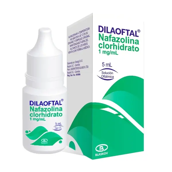 Dilaoftal Solución Oftálmica Frasco X 5 Ml ( Nafazolina Clorhidrato 1mg/ml)