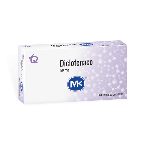 Diclofenaco 50 Mg Tabletas Caja X 20