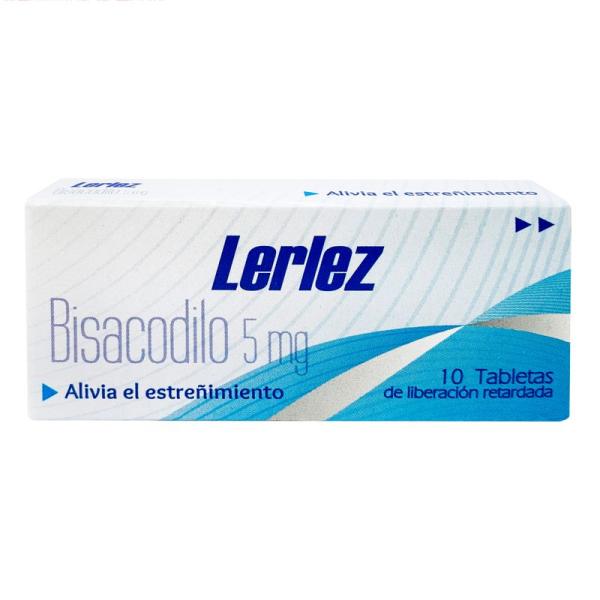 Lerlez Tabletas De Liberación Retardada Caja X 10 ( Bisacodilo 5 Mg)