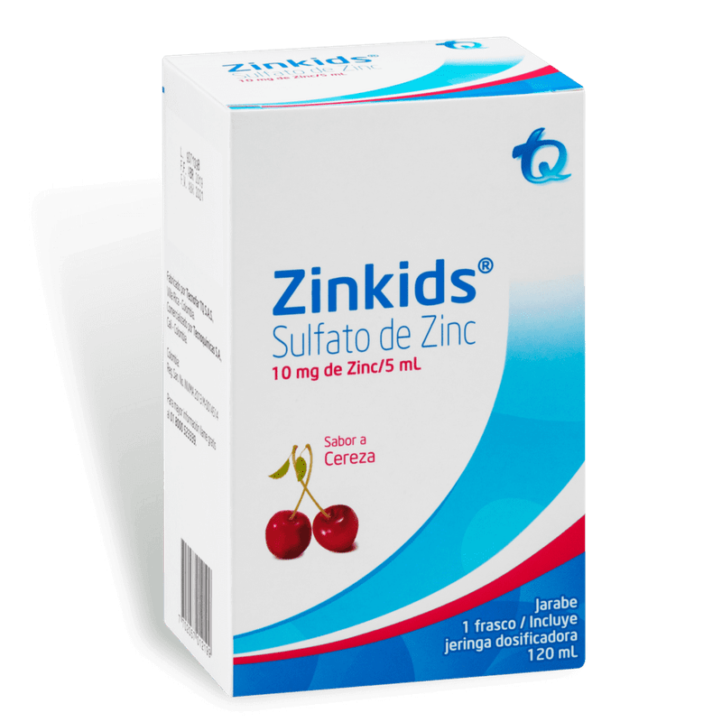 Zinkids Cereza X 120 Ml (sulfato De Zinc 10/5 Ml)
