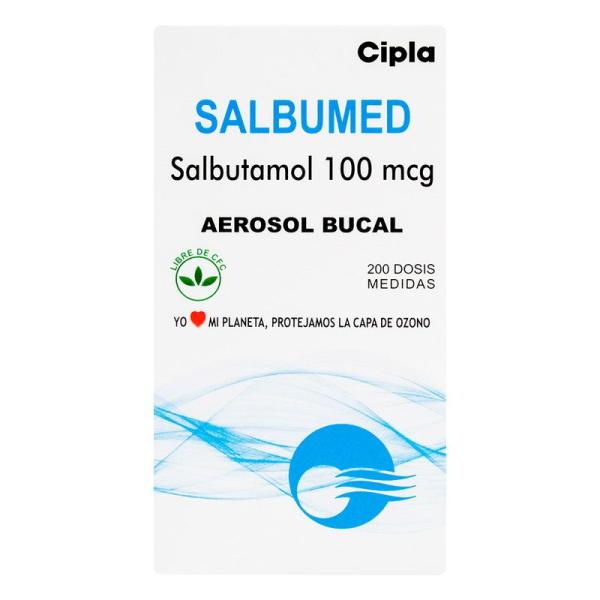 Salbutamol Inhalador 100 Mcg X 200 Dosis ( Salbumed)