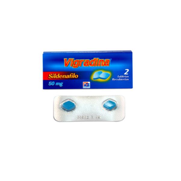 Sildenafilo 50 Mg Tabletas Caja X 2 ( Vigradina )