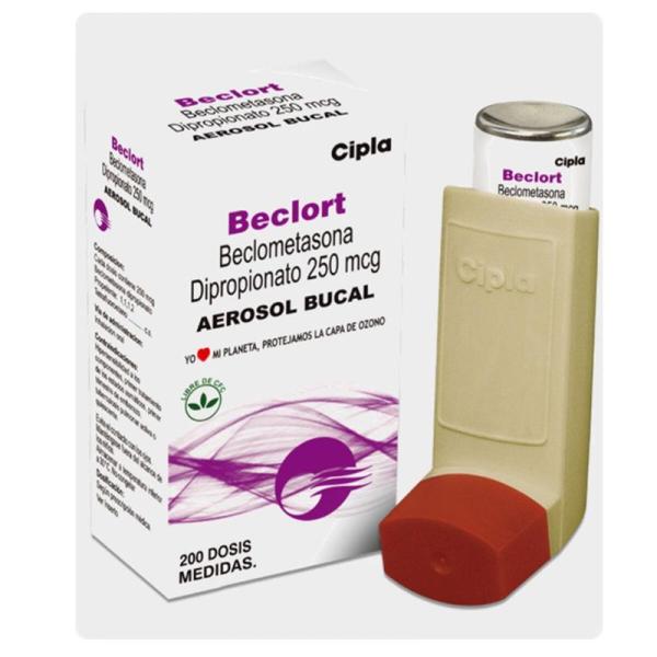 Beclort Beclometasona Dipropionato 250 Mcg Inhalador 200 Dosis
