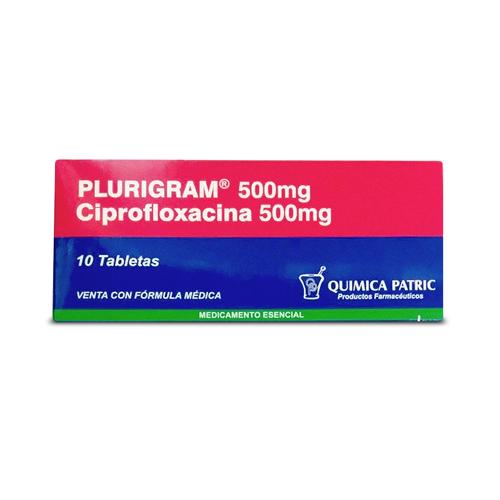 Plurigram 500 Mg Tabletas Caja X 10 ( Ciprofloxacina)