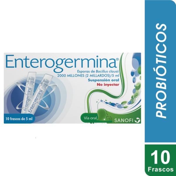 Enterogermina Suspensión Oral X 5 Ml Ampollas Bebibles Caja X 10