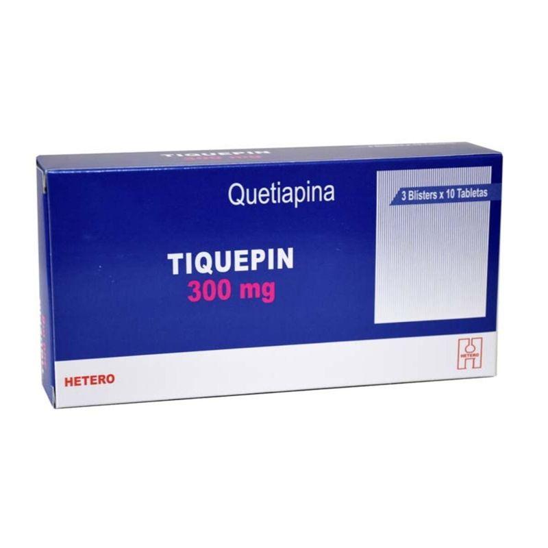 Tiquepin - Quetiapina 300 Mg X 30 Tabletas