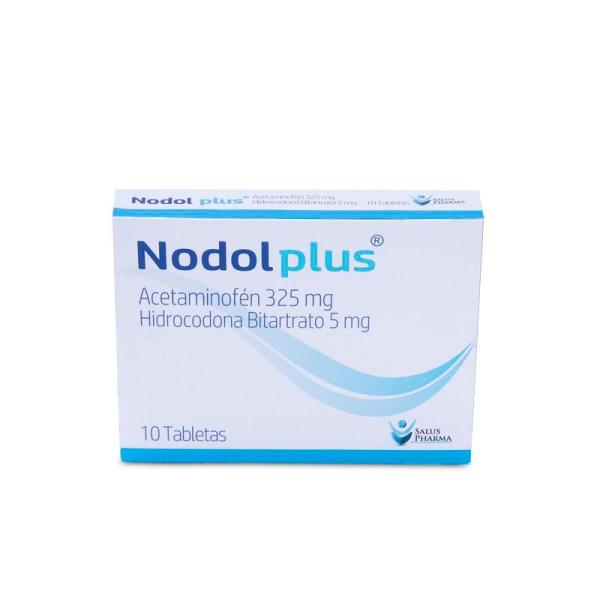 Nodol Plus - Acetaminofen 325 Mg + Hidrocodona 5 Mg Tabletas Caja X 10