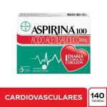 Aspirina 100 Mg Tabletas Caja X 140 ( Acido Acetisalicílico)