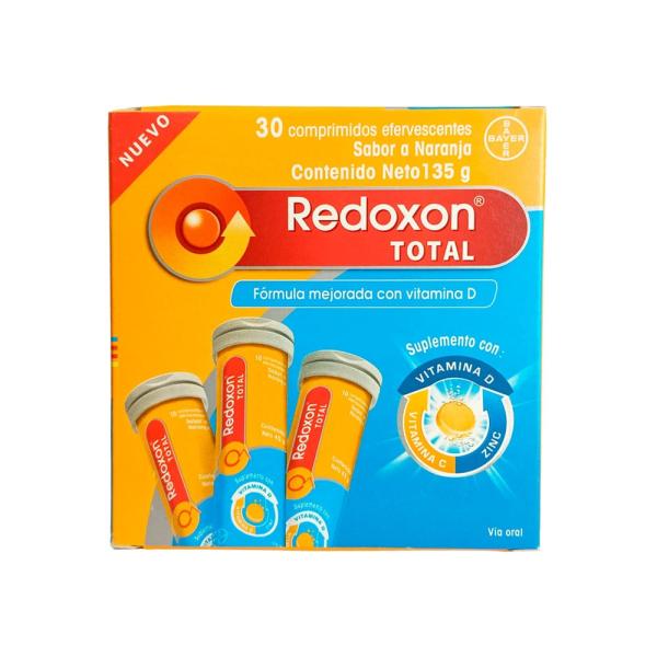 Redoxon Total Comprimidos Efervescentes Caja X 30 - Naranja
