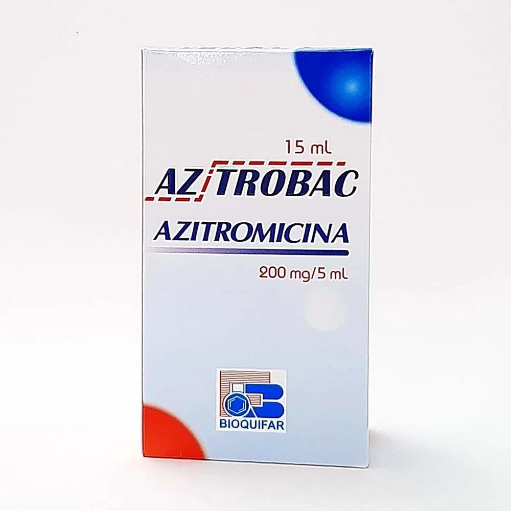 Azitromicina 200 Mg Suspensión Frasco X 15 Ml ( Azitrobac )