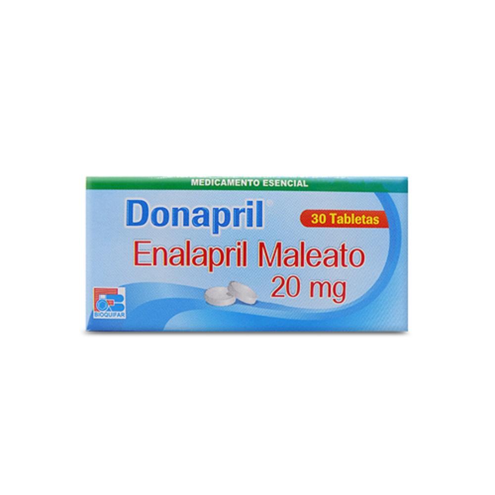 Enalapril 20 Mg Tabletas Caja X 30 ( Donapril )