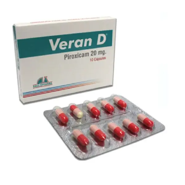Piroxicam 20 Mg Cápsulas Caja X 10 ( Veran D )