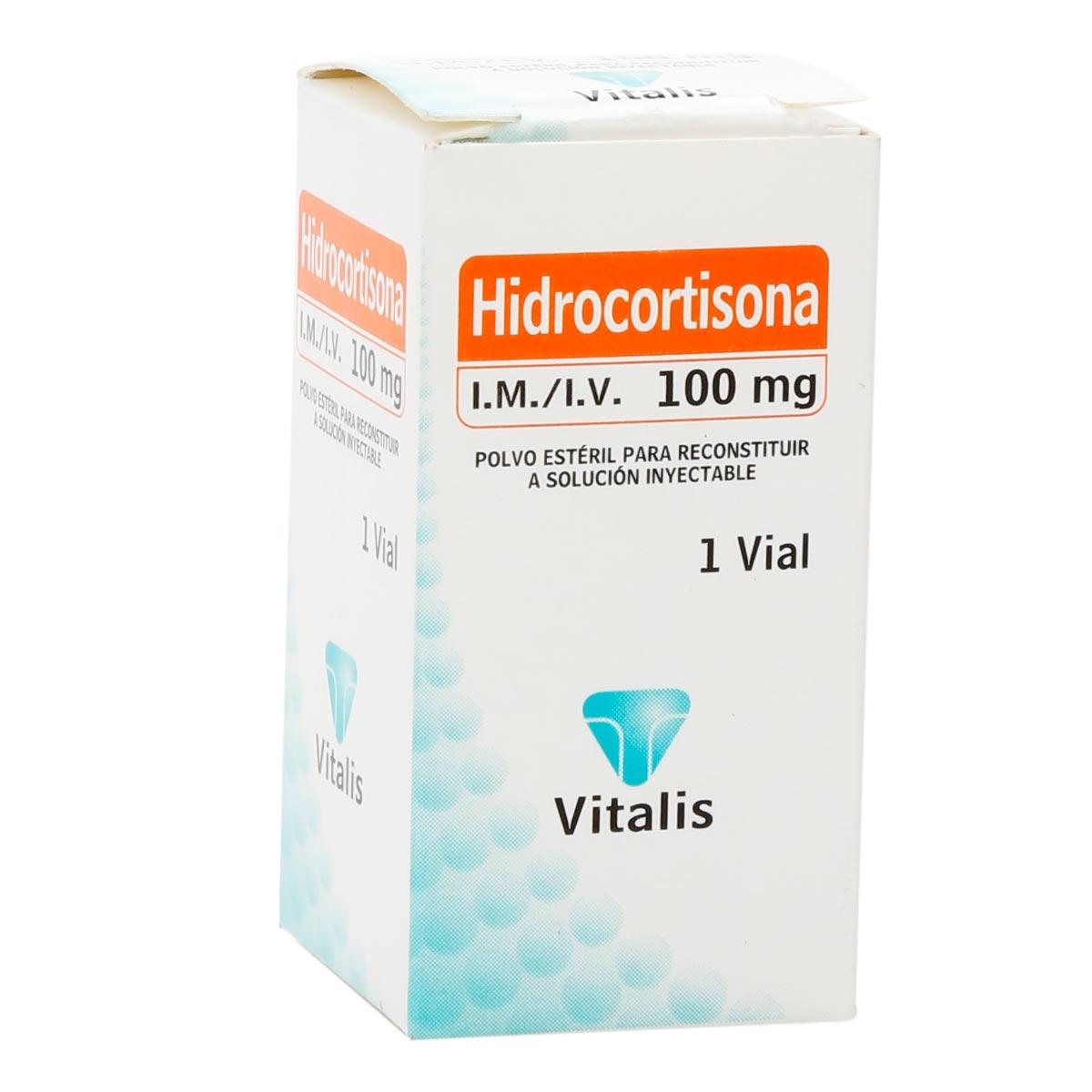 Hidrocortisona 100 Mg Polvo Estéril Para Reconstituir Caja X 1 Vial