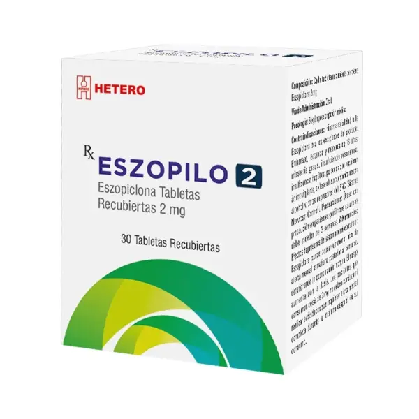 Eszopilo 2Mg Tabletas Caja X 30 (Eszopiclona)