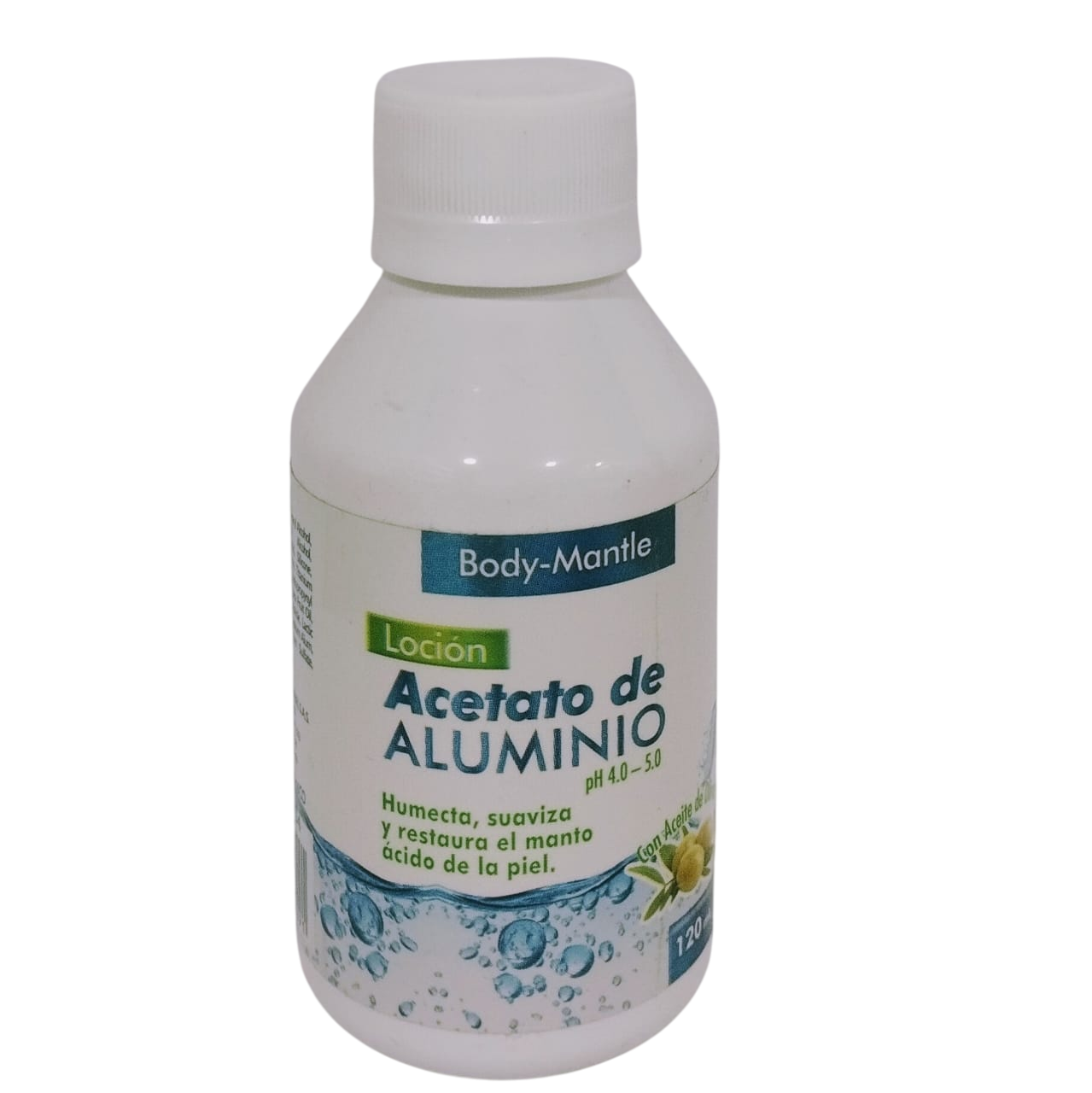 Body Mantle - Acetato de Aluminio Loción Frasco x 120 mL - Color 1