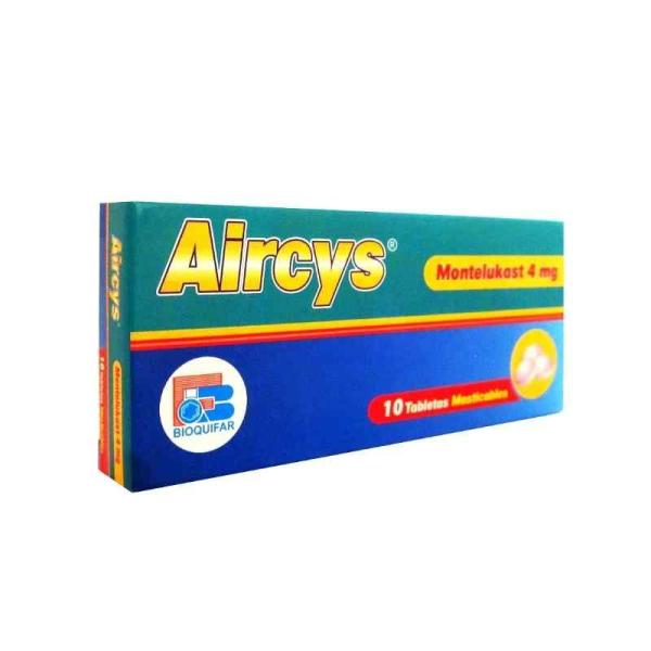 Montelukast 4 Mg Tabletas Masticables Caja X 10 ( Aircys )