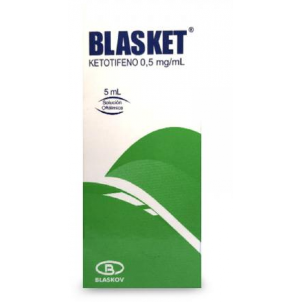 Blasket Solución Oftálmica Frasco X 5 Ml ( Ketotifeno Fumarato 0.5mg/ml)