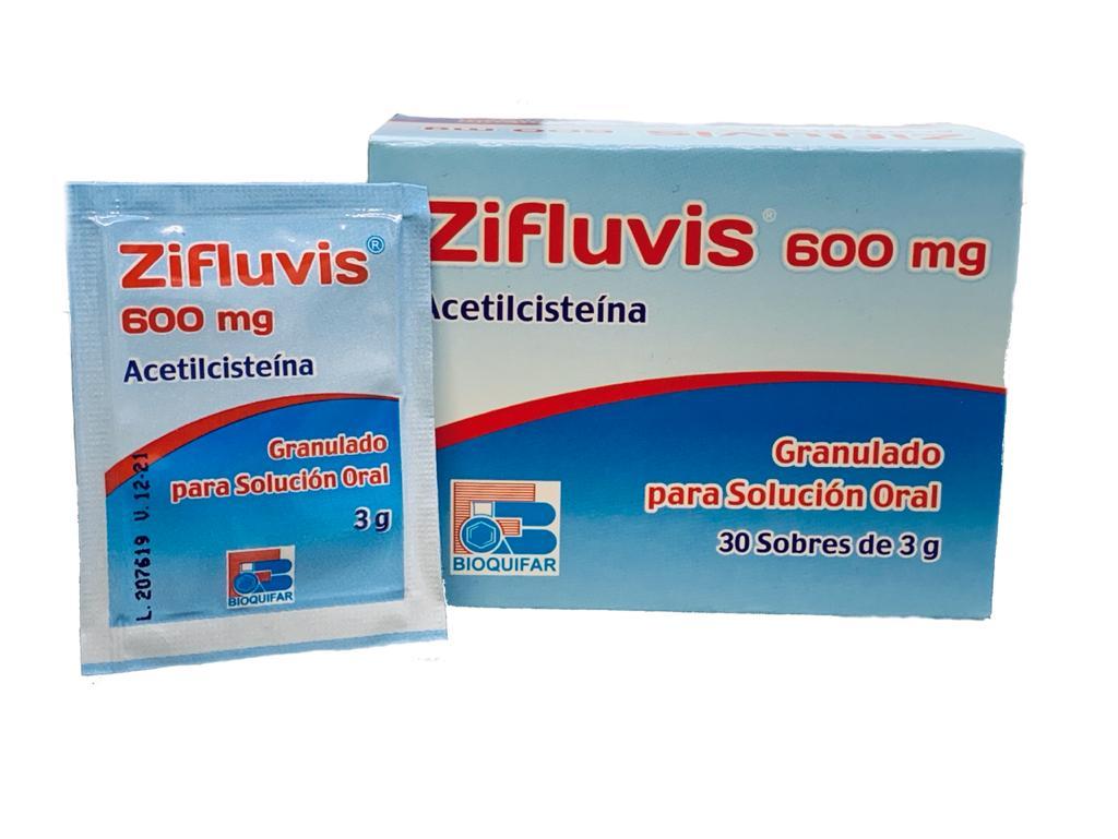 N - Acetilcisteina 600 Mg Caja X 30 Sobres ( Zifluvis )