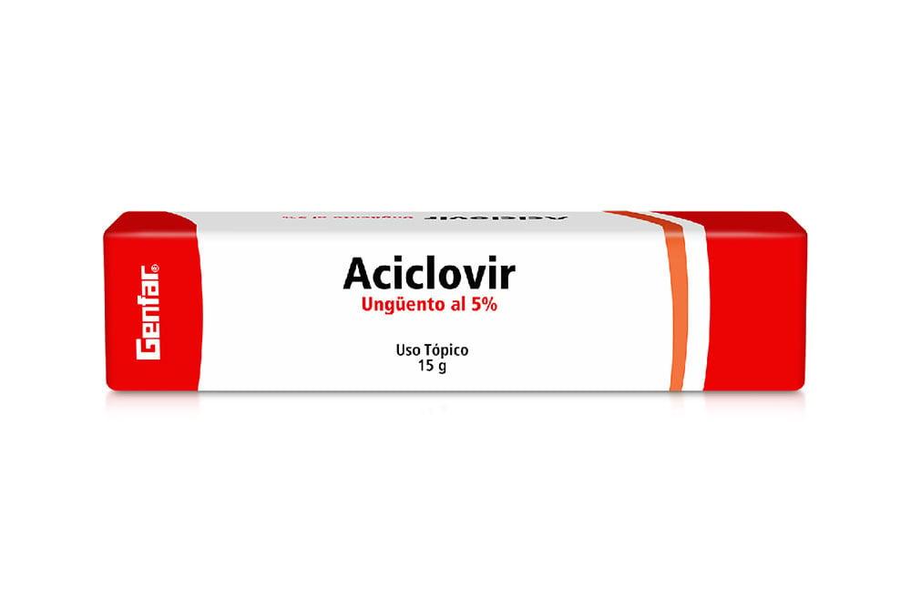 Aciclovir 5% Crema Tubo X 15 Gr