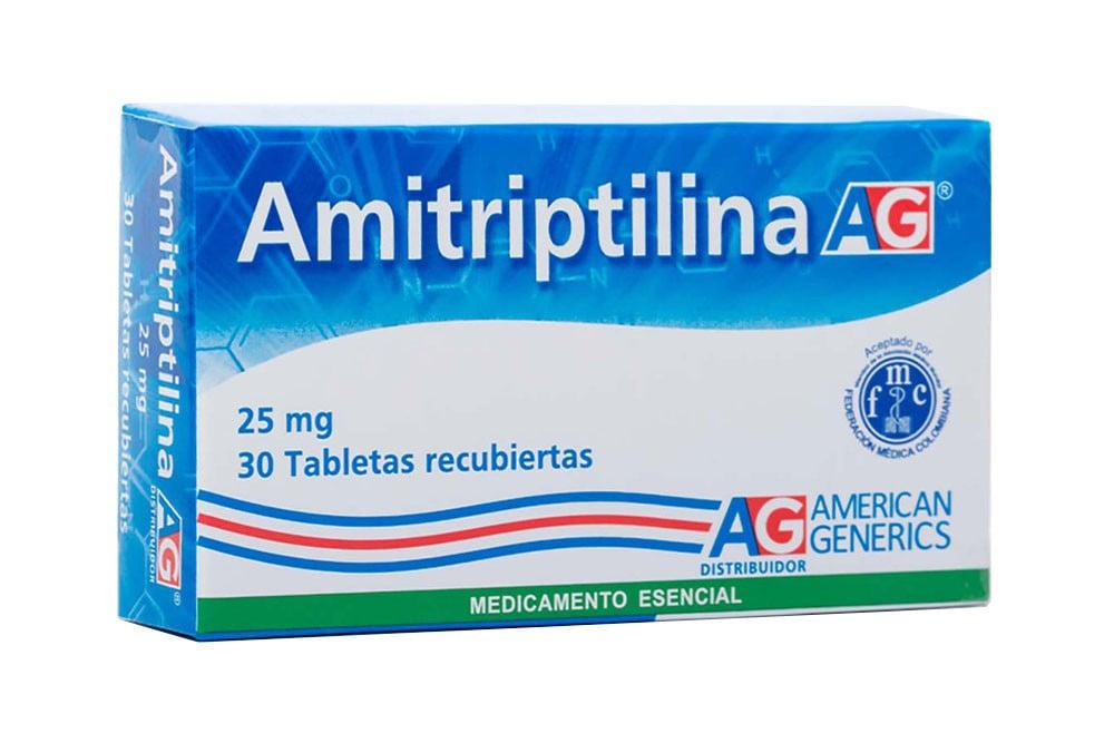Amitriptilina 25 Mg Tabletas Caja X 30