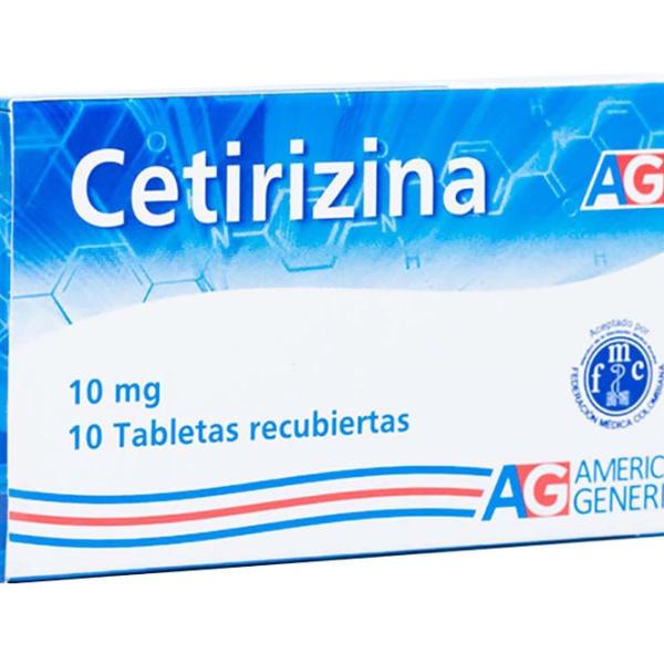 Cetirizina 10 Mg Tabletas Caja X 10