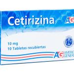 Cetirizina 10 Mg Tabletas Caja X 10