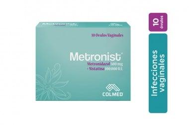 Metronist Ovulos Caja X 10 ( Metronidazol 500 Mg + Nistatina 100.000 U I)