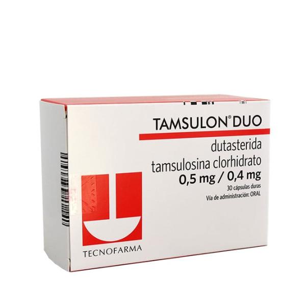 Dutasterida + Tamsulosina Clorhidrato 0.5Mg / 0.4Mg x 30 Capsulas duras via oral (Tamsulon Duo)