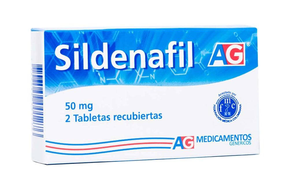 Sildenafil 50 Mg Tabletas Caja X 2