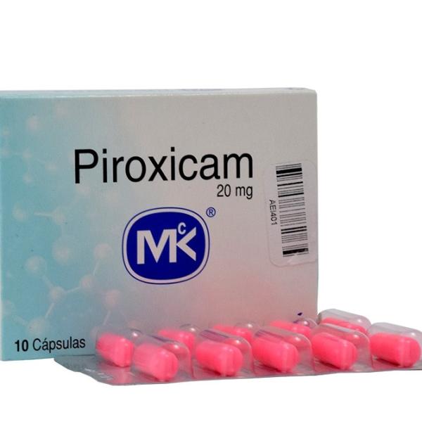 Piroxicam 20 Mg Cápsulas Caja X 10