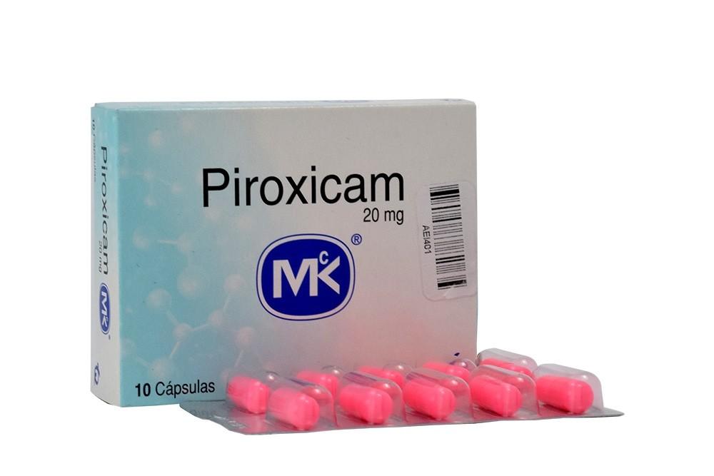 Piroxicam 20 Mg Cápsulas Caja X 10