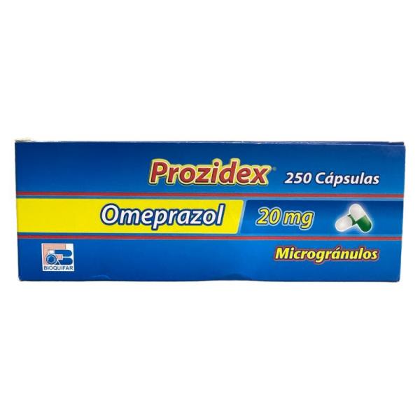 Omeprazol 20 Mg Cápsulas Microgranulos Caja X 250 ( Prozidex )