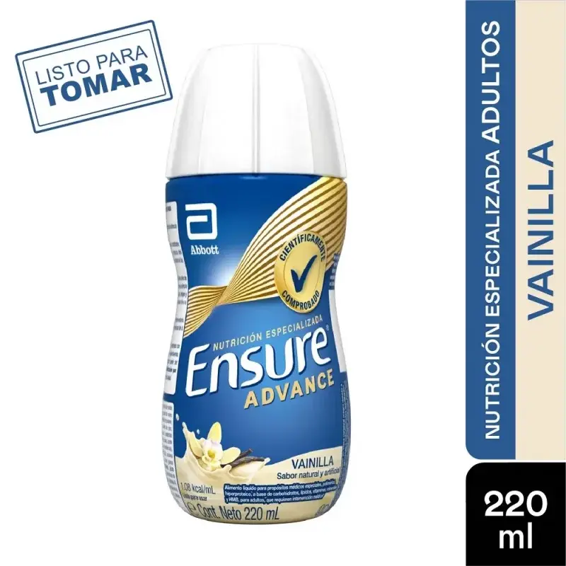 Ensure Advance liquido x 220 ml (vainilla)