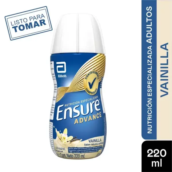 Ensure Advance liquido x 220 ml (vainilla)