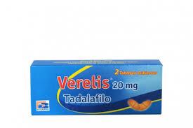 Tadalafilo 20 Mg Tabletas Caja X 2 ( Verelis )