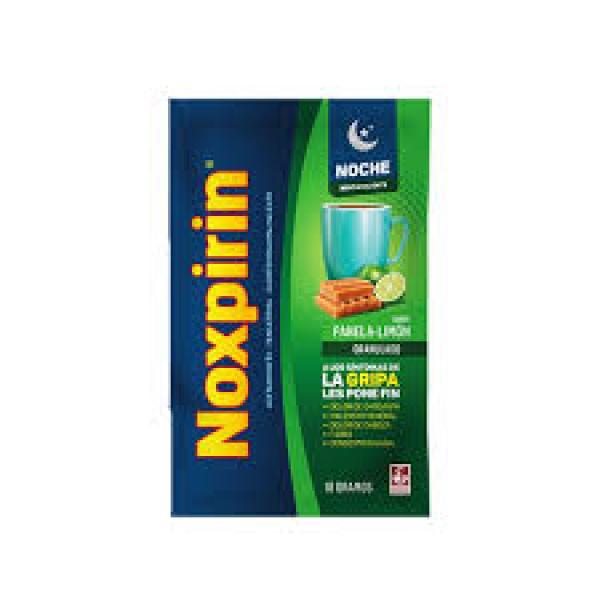 Noxpirin Noche Granulado X 24 Sobr X 10 Gr Sabor Panela-limon (acetaminofen-fenilefrina-clorferamina Maleato)sigfried