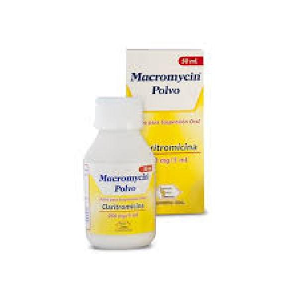 Claritromicina 250 Mg /5 Ml Supensión Frasco X 50 Ml ( Macromycin )