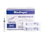 Jeringa 5ml Medispo 3p 21 G X 1 1/2" Caja X 100 Unidades
