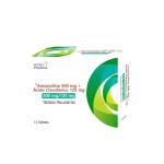 Amoxicilina 500 mg + Acido Clavulanico 125 mg Tabletas Recubiertas X 14