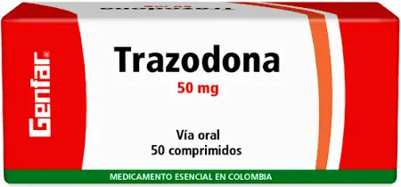 Trazodona Clorhidrato 50 Mg Tabletas Caja X 50